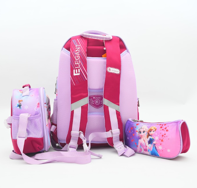 Frozen Magical Sisters 3-Piece Kids School Backpack Set