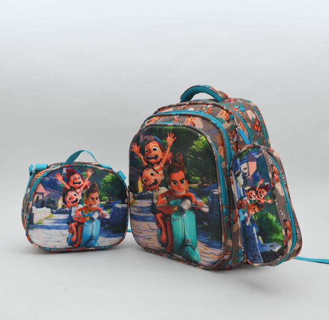 Disney Luca Summer Adventure 3-Piece Kids School Backpack Set
