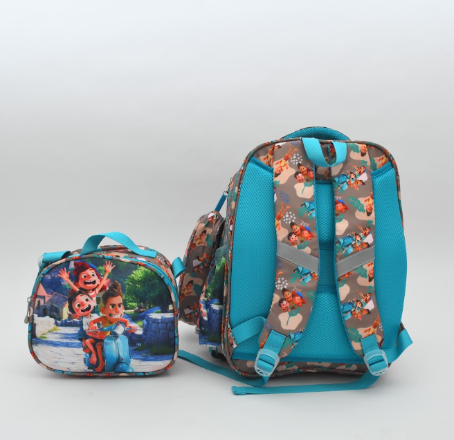 Disney Luca Summer Adventure 3-Piece Kids School Backpack Set