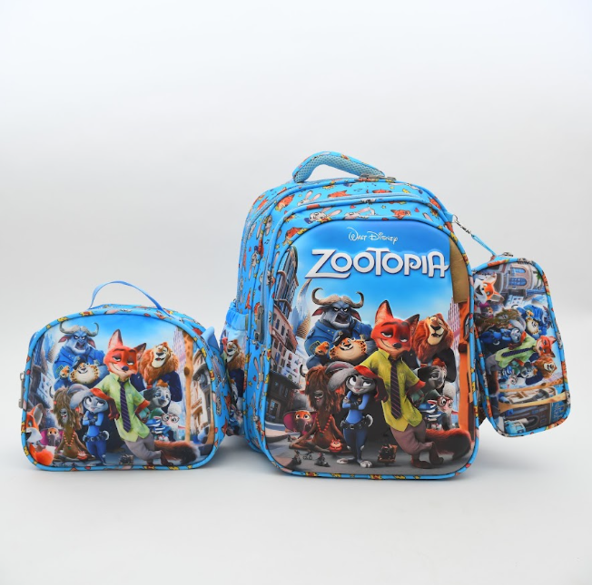 Disney Zootopia City Adventures 3-Piece Kids School Backpack Set