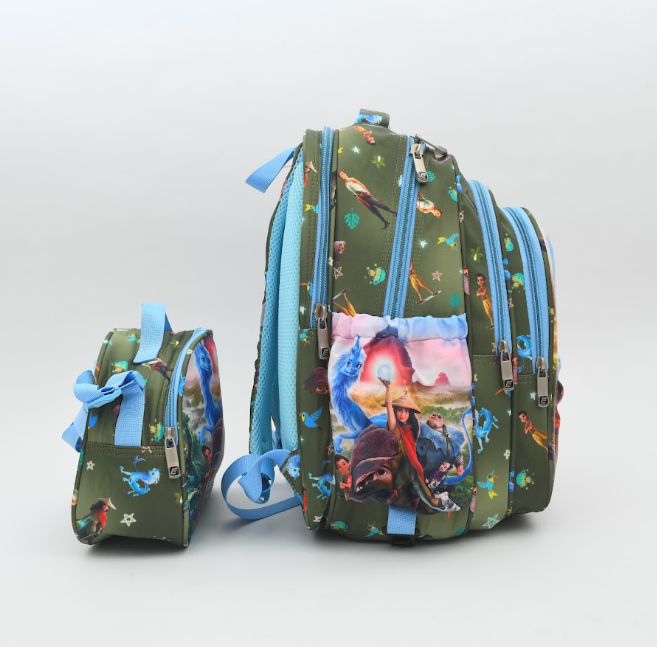 Disney Raya & Sisu Legendary Adventure 3-Piece Kids School Backpack Set