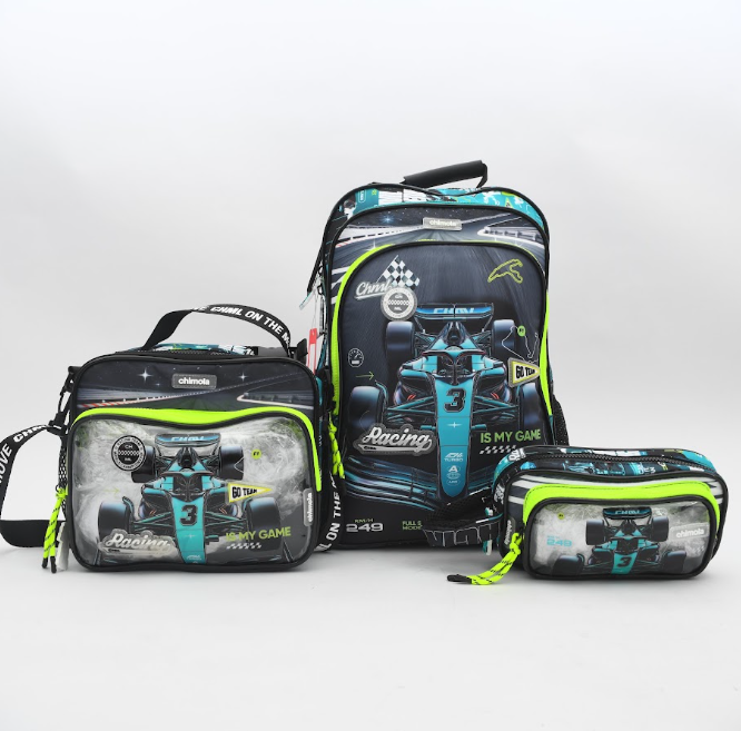Formula Racing Car 3-Piece School Set for Boys