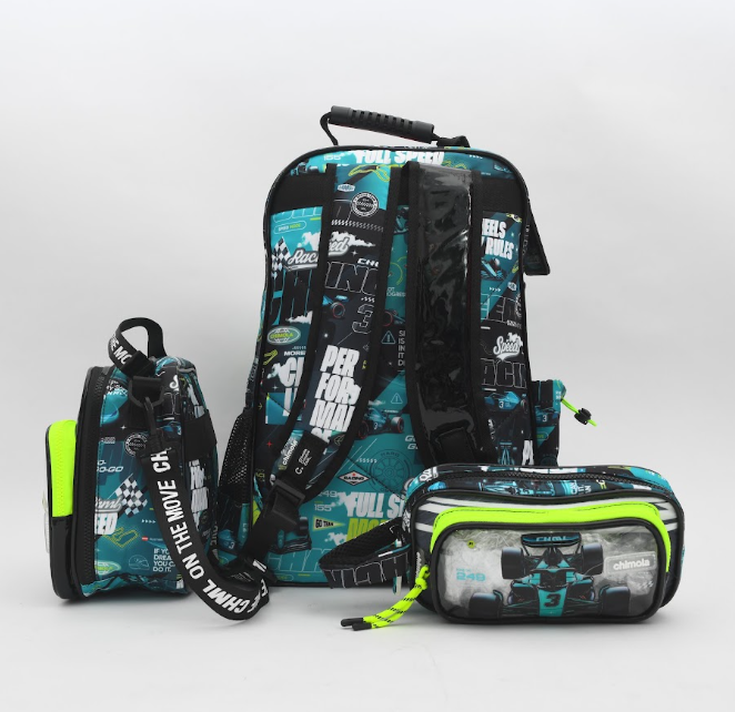 Formula Racing Car 3-Piece School Set for Boys