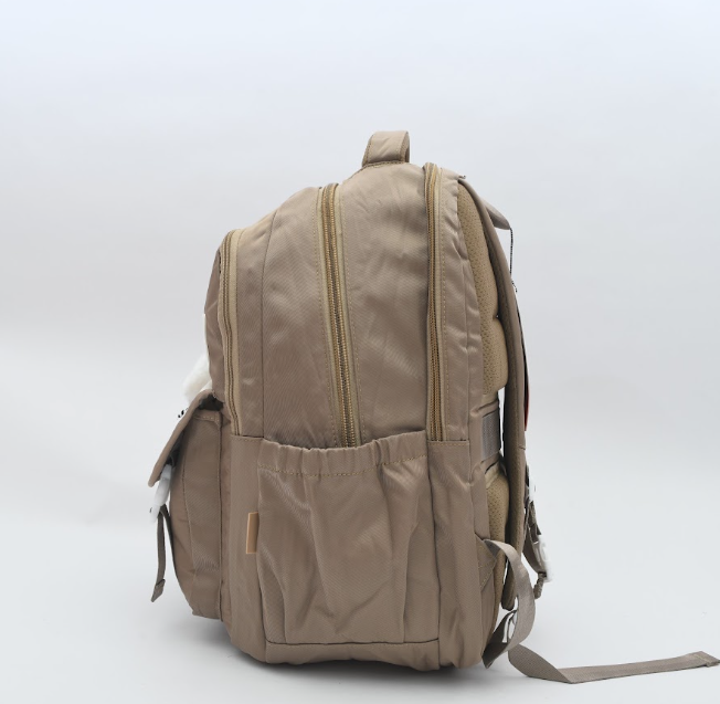"I Love You" Patch Aesthetic Backpack with Soft Cloud Plush Keychain