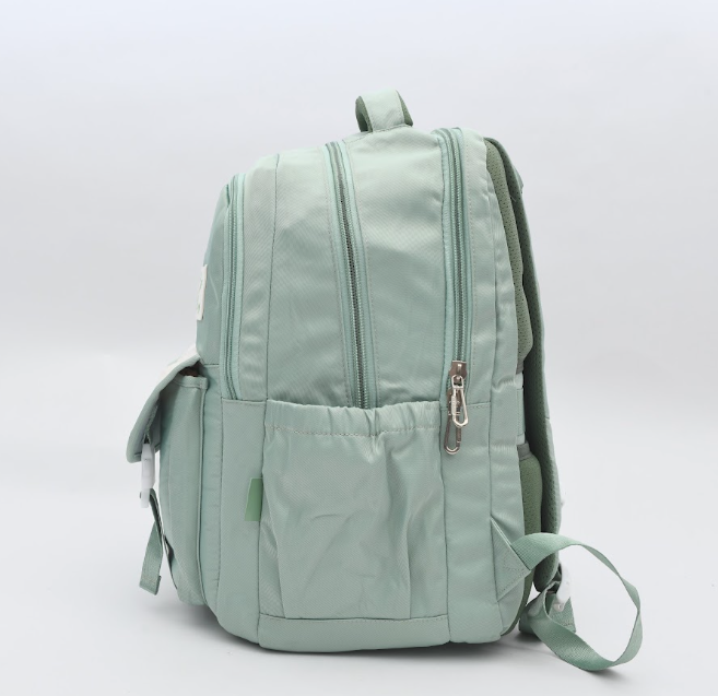 "I Love You" Patch Aesthetic Backpack with Soft Cloud Plush Keychain