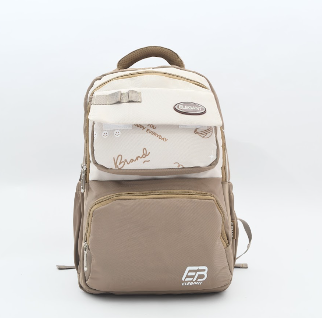 ELEGANT Aesthetic Pastel Two-Tone School Backpack