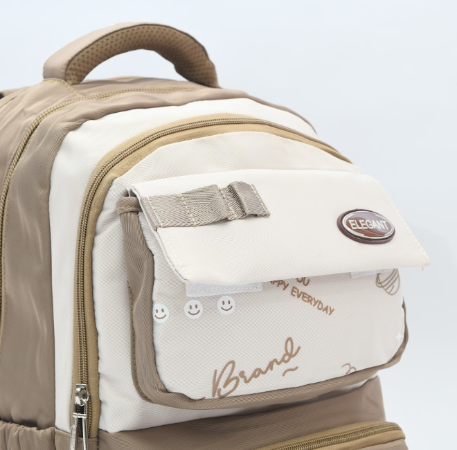 ELEGANT Aesthetic Pastel Two-Tone School Backpack