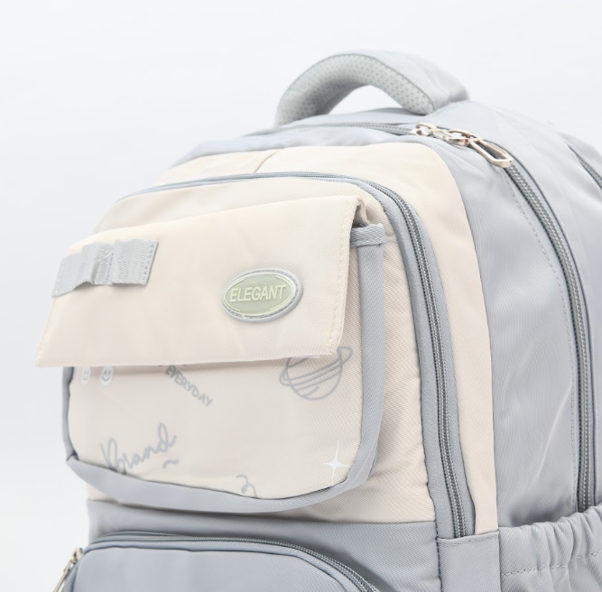 ELEGANT Aesthetic Pastel Two-Tone School Backpack