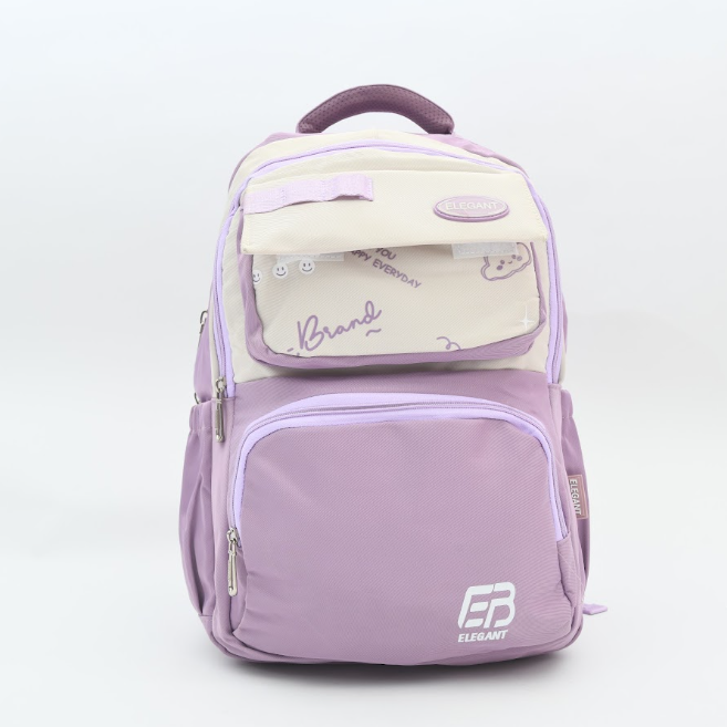 ELEGANT Aesthetic Pastel Two-Tone School Backpack