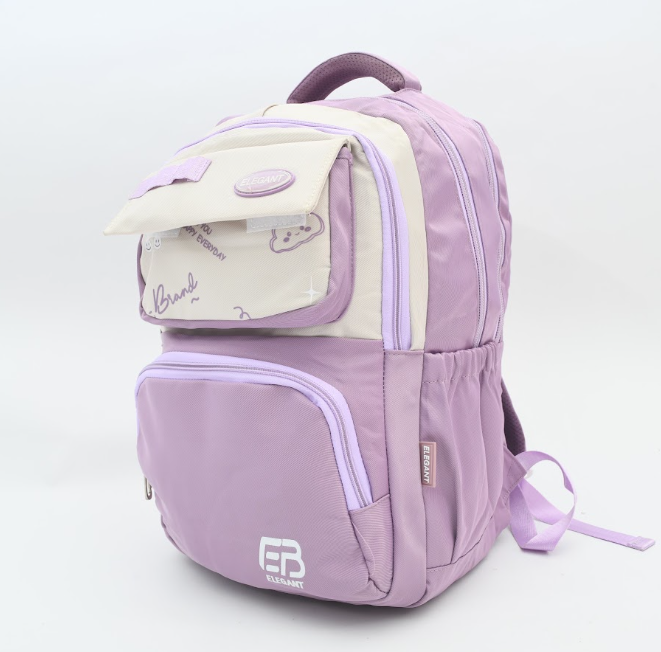ELEGANT Aesthetic Pastel Two-Tone School Backpack