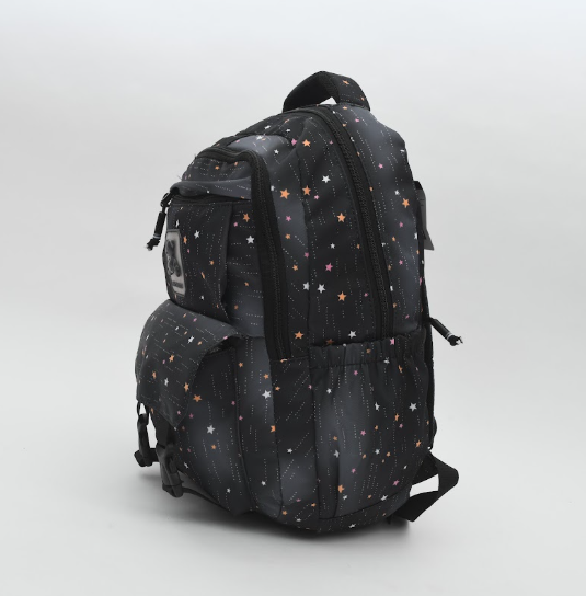 Kawaii Starry Gradient Backpack with Matching Teddy Charm