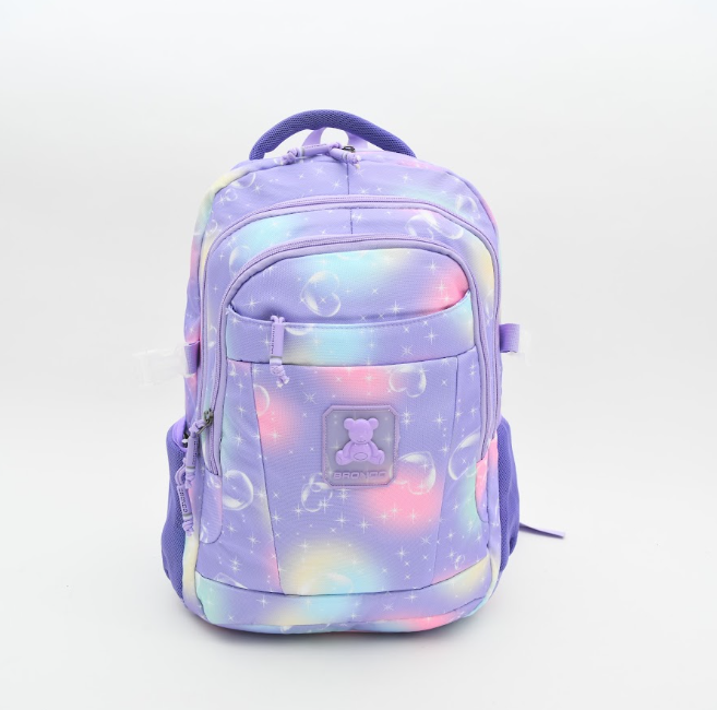 Pastel Nebula & Teddy Bear Kids Backpack