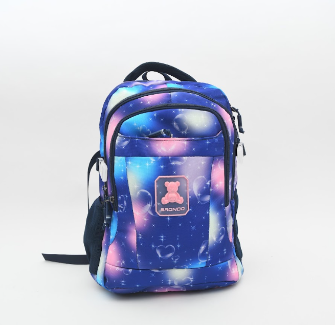 Pastel Nebula & Teddy Bear Kids Backpack