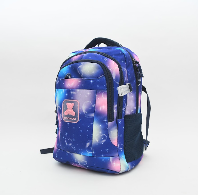 Pastel Nebula & Teddy Bear Kids Backpack