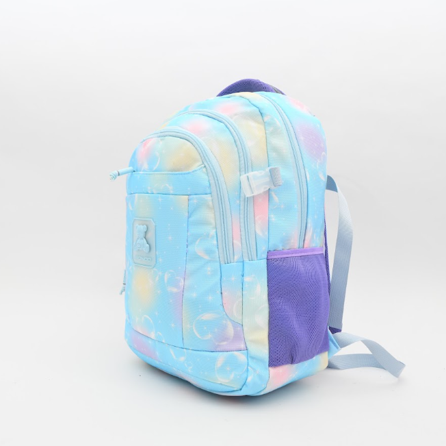 Pastel Nebula & Teddy Bear Kids Backpack