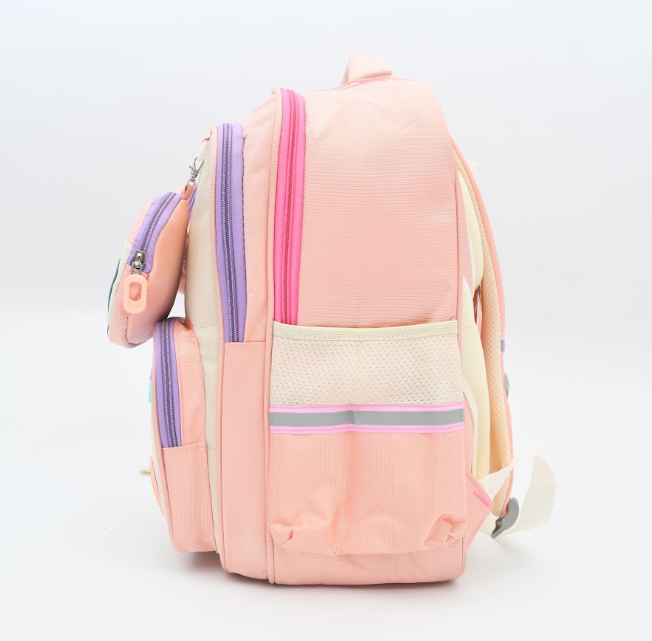 Playful Character Clear-Window Kids Backpack