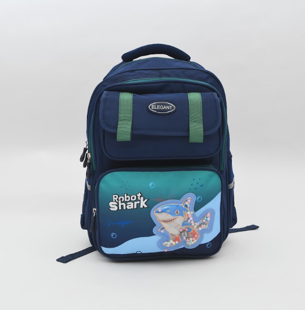 Robot Shark 3D Shaker School Backpack