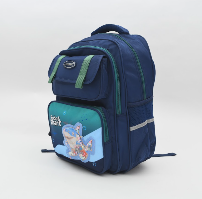 Robot Shark 3D Shaker School Backpack