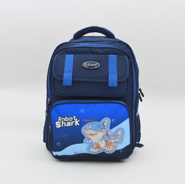 Robot Shark 3D Shaker School Backpack