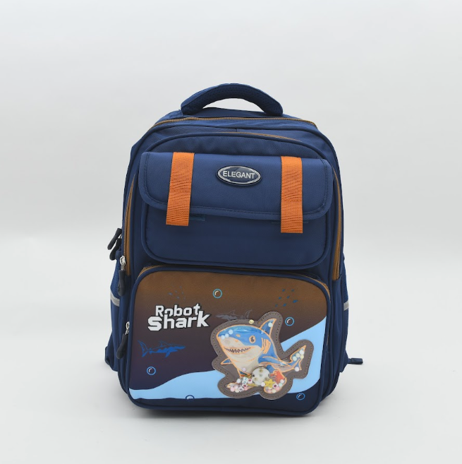 Robot Shark 3D Shaker School Backpack
