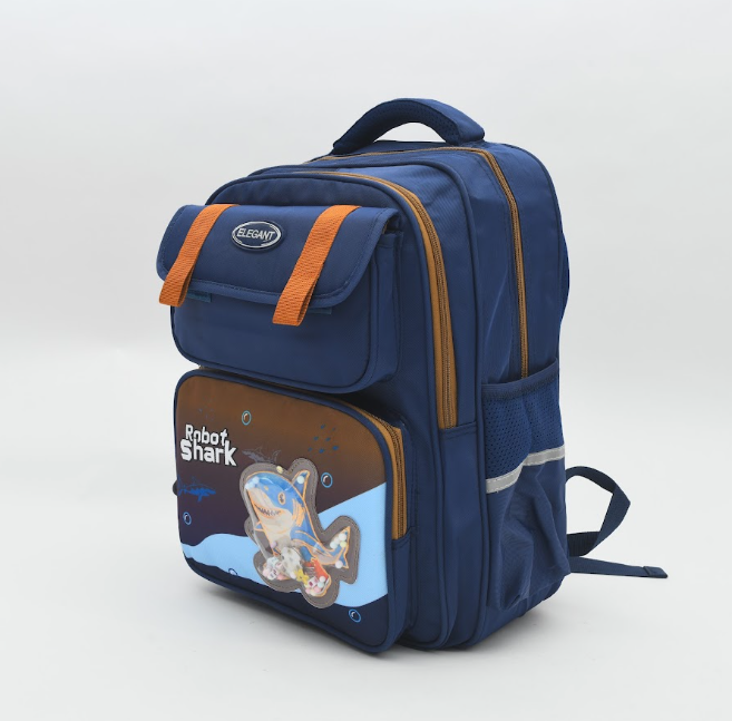 Robot Shark 3D Shaker School Backpack