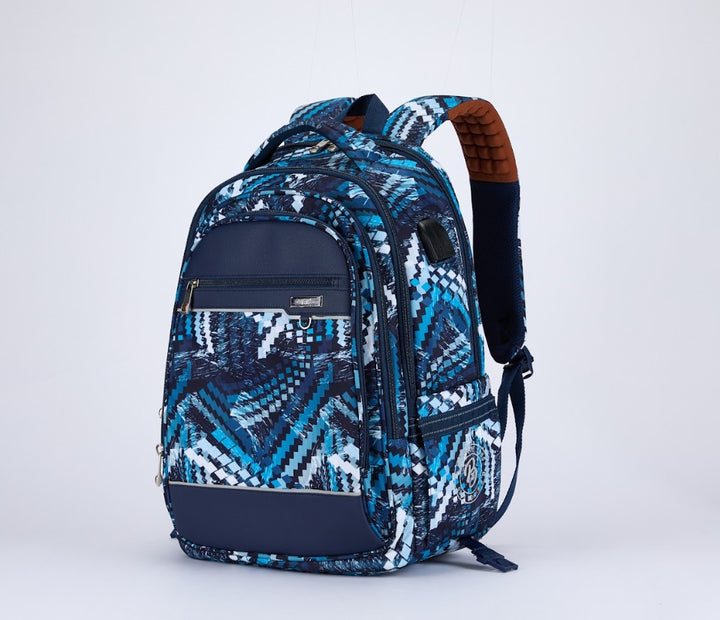 Geometric Arc Print Backpack