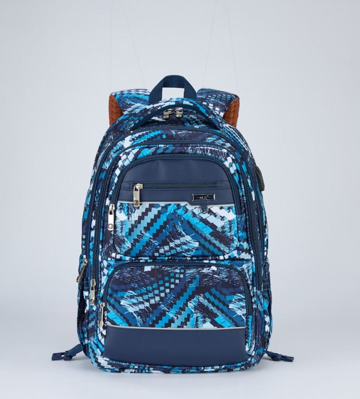 Geometric Arc Print Backpack