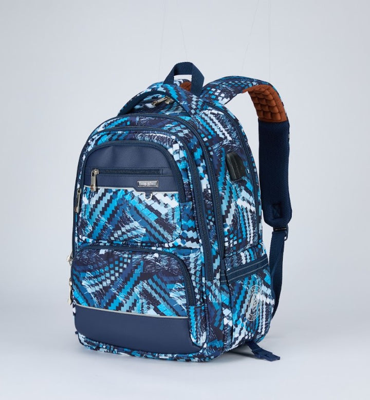 Geometric Arc Print Backpack