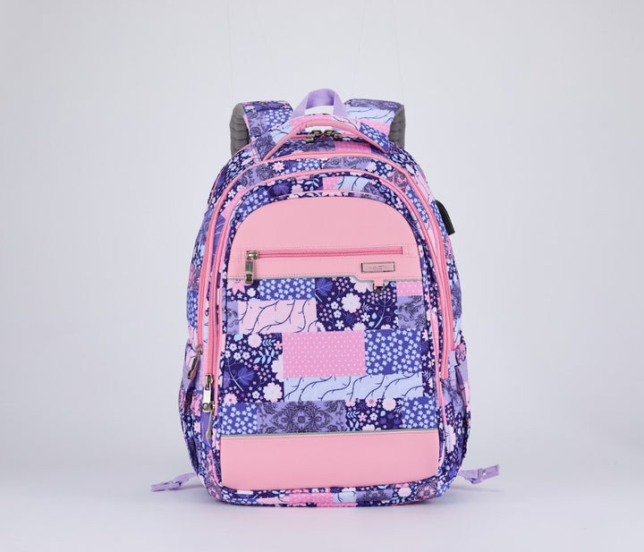 Floral Mosaic Arc Backpack