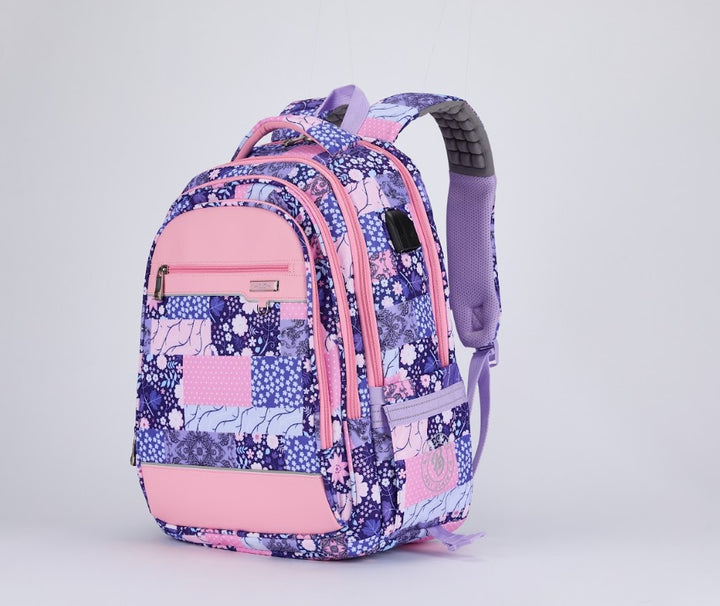 Floral Mosaic Arc Backpack