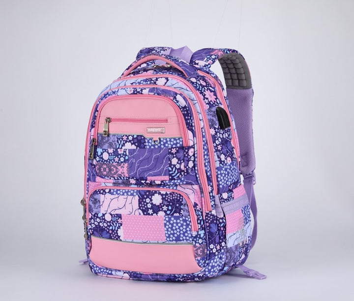 Floral Mosaic Arc Backpack