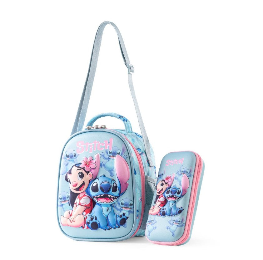Stitch & Lilo 3D Trolley Backpack Set (3 in 1)