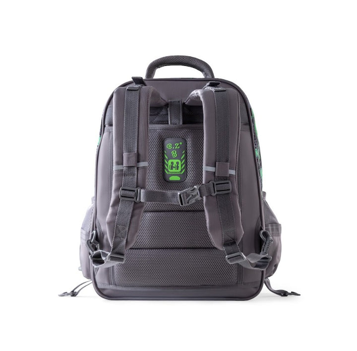 3D Green Anime Hero Deku 3-Piece Stair-Climbing Trolley School Bag Set