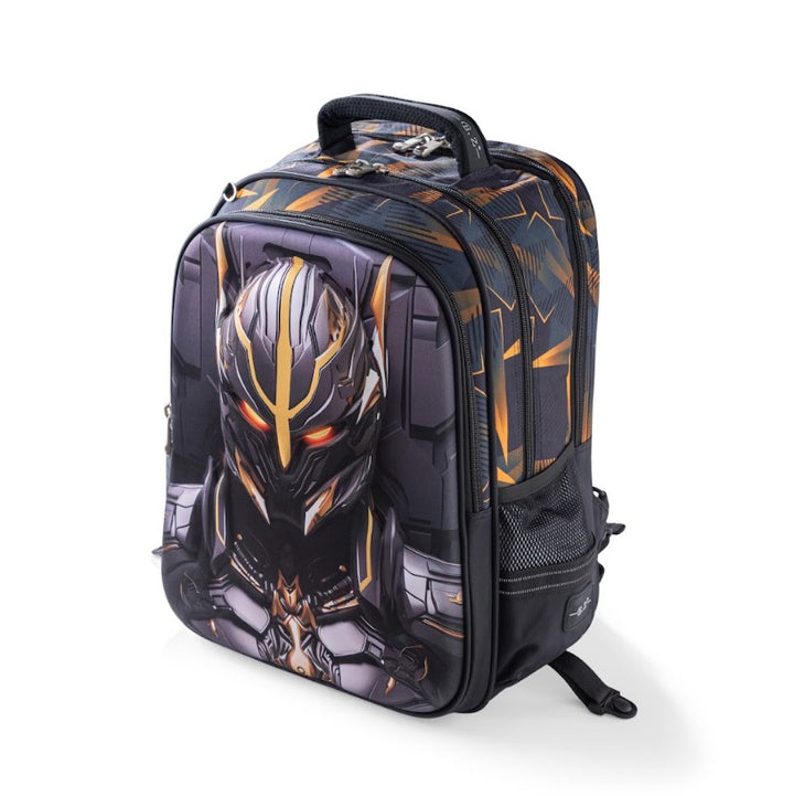 3D Robotic Mecha Knight Trolley School Bag Set