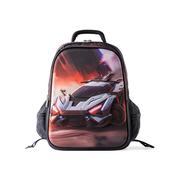 3D Cyber Racing Supercar Trolley School Bag Set