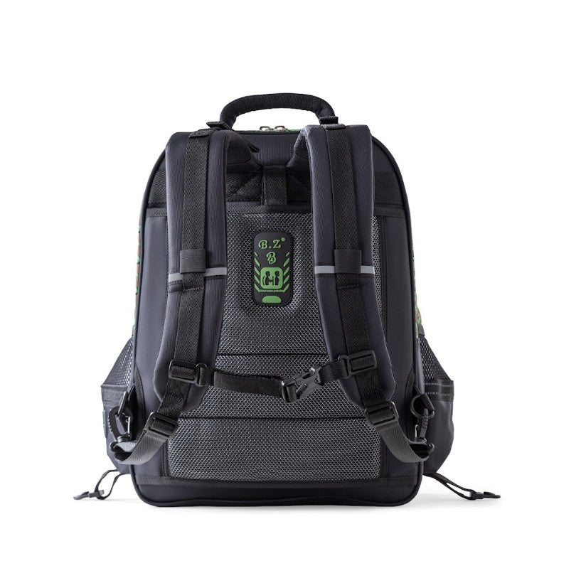 3D Green Monster Power Trolley School Bag Set