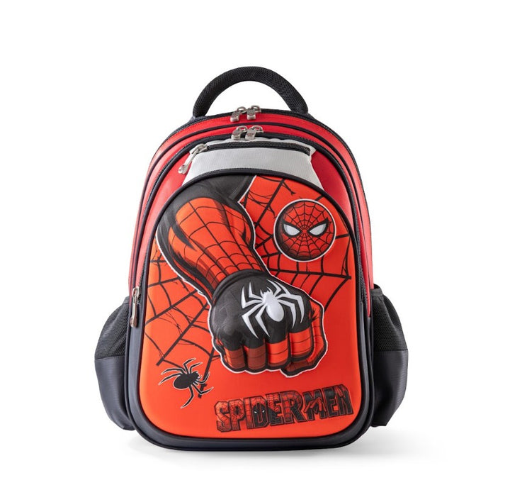 3D Spider Hero Fist Red 3-Piece Stair-Climbing Trolley School Bag Set