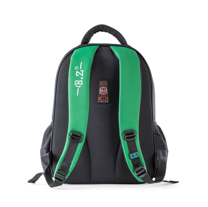 3D Green Lightning Anime Hero Deku 3-Piece Stair-Climbing Trolley School Bag Set