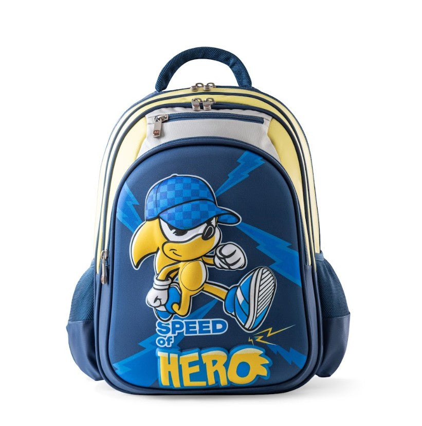 3D Speed of Hero Trolley School Bag Set