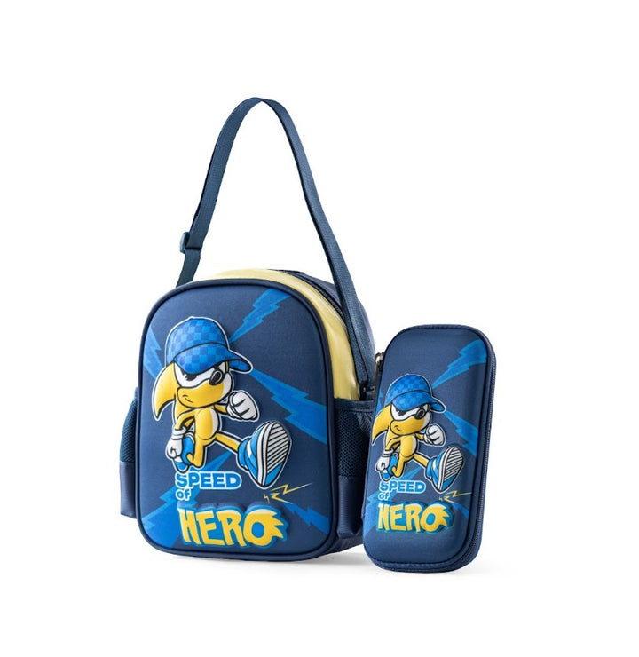 3D Speed of Hero Trolley School Bag Set