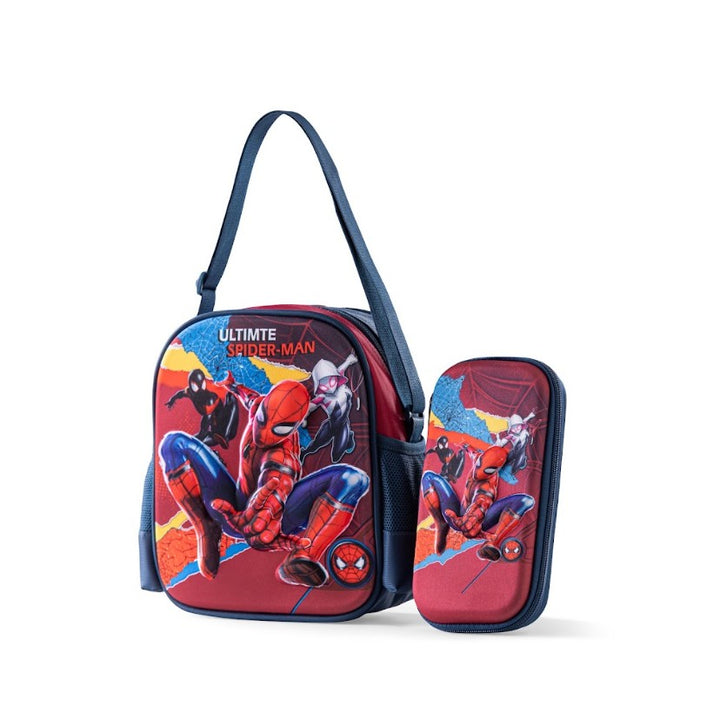 3D Ultimate Spider-Man Trolley School Bag Set