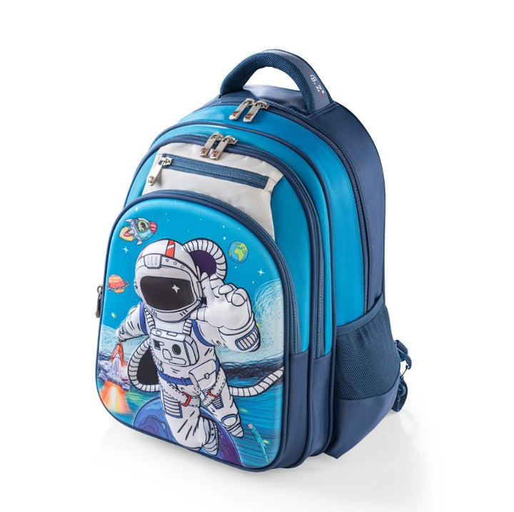 3D Astronaut Galaxy Explorer Trolley School Bag Set