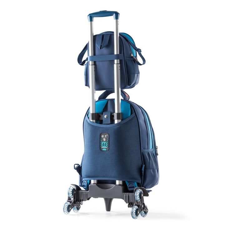 3D Astronaut Galaxy Explorer Trolley School Bag Set