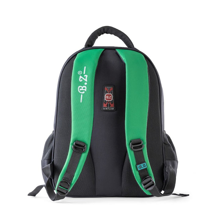 3D Green T-Rex Head Trolley School Bag Set