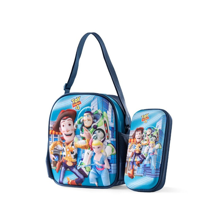 3D Toy Story 4 Woody Buzz & Bo Peep Trolley School Bag Set
