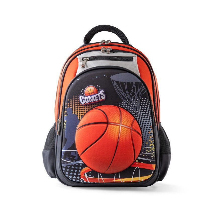 3D Slam Dunk Basketball Trolley School Bag Set