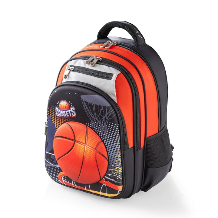 3D Slam Dunk Basketball Trolley School Bag Set