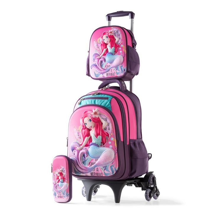 Sweet Mermaid 3-in-1 School Trolley Set