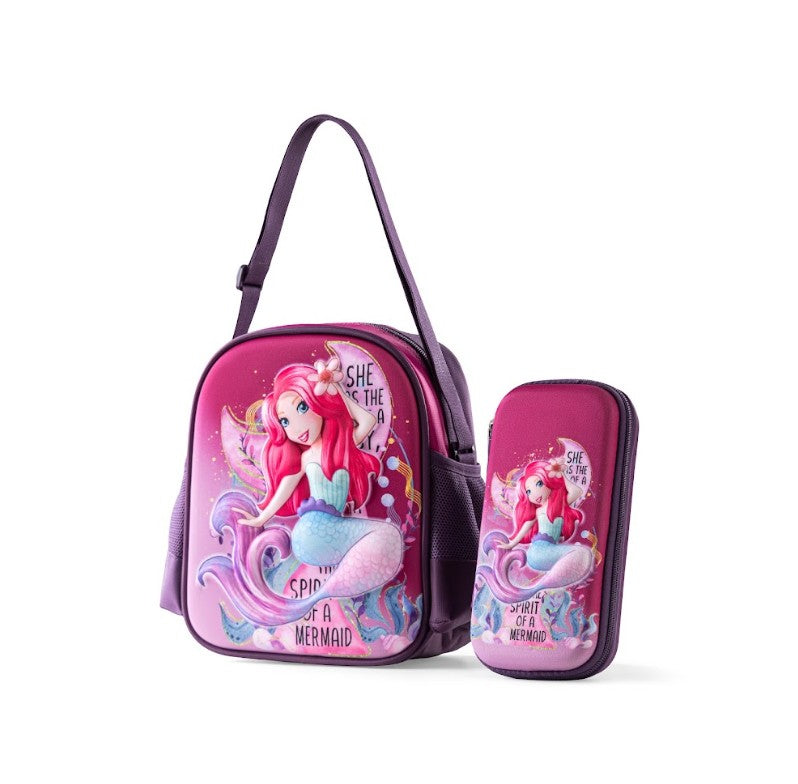 Magical Mermaid 3-in-1 Trolley Backpack Set – Pink