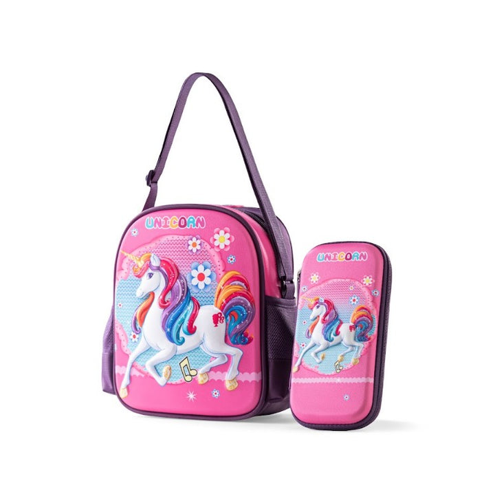 Magical Unicorn 3-in-1 Trolley School Bag Set